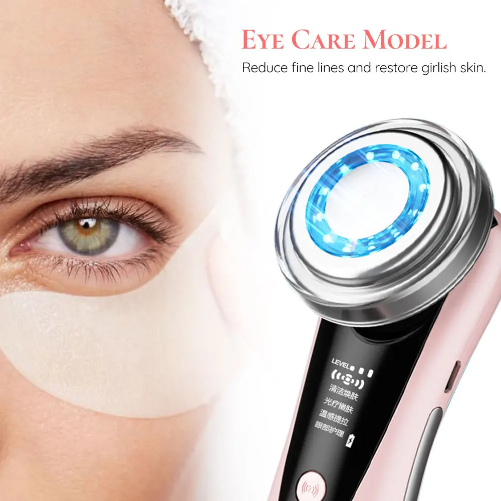 Hot Cool EMS Facial Massager Sonic Vibration Ion