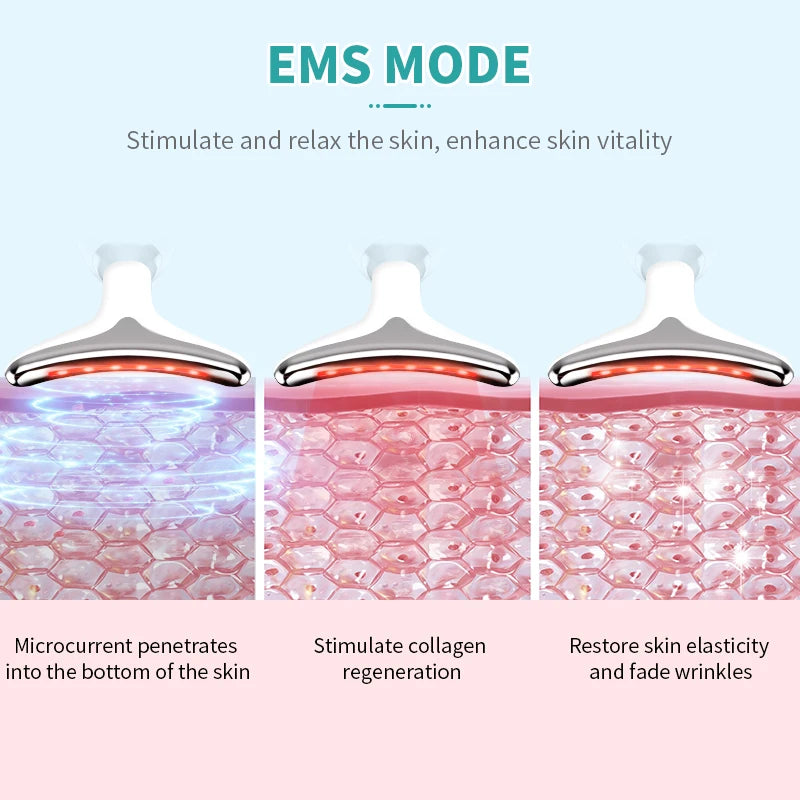 Neck Face Beauty Device EMS Facial Neck Lifting 3