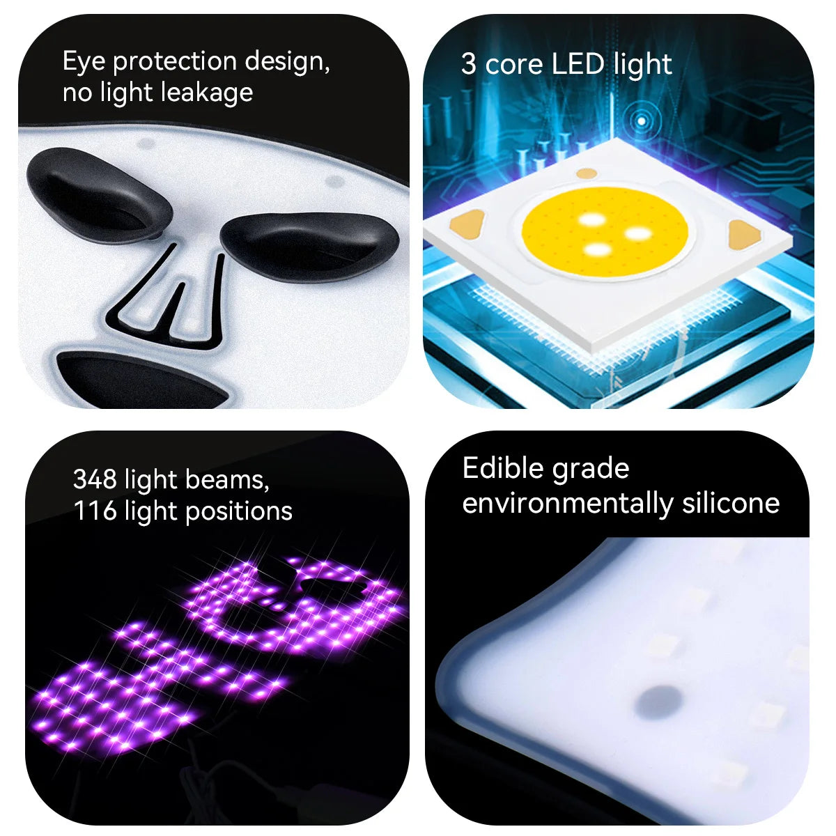 Hello Face Rechargeable Red Light Therapy Mask