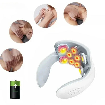 Smart Neck And Back Massager Device Shoulder Neck