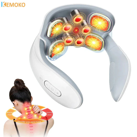 Smart Neck And Back Massager Device Shoulder Neck