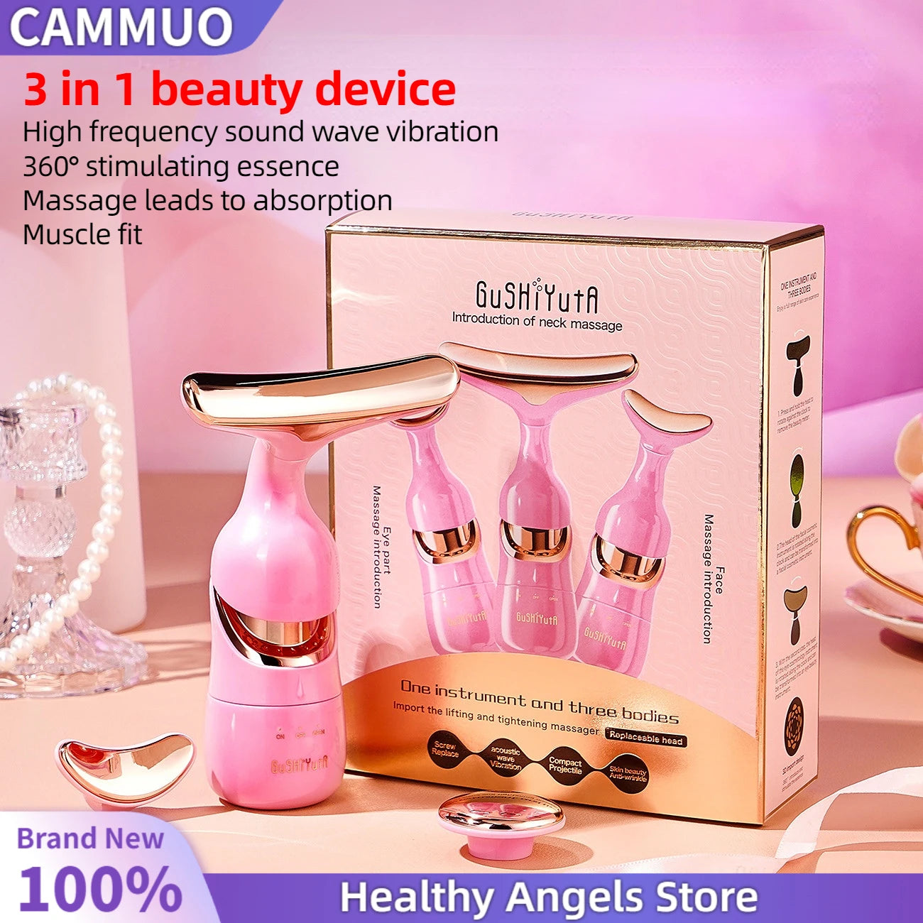 3 In 1 Face Massager Neck Facial Eye Massage Introduce