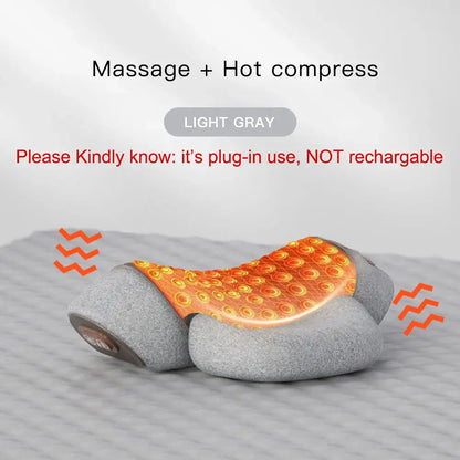 Electric Neck Massage Pillow Heating Vibration Neck