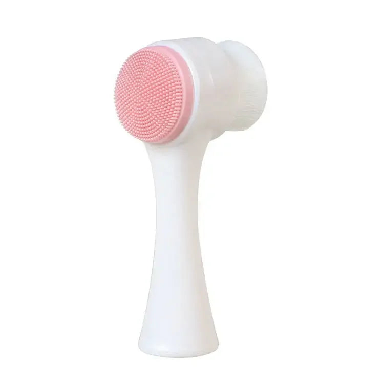 3D double silicone facial cleansing brush manual