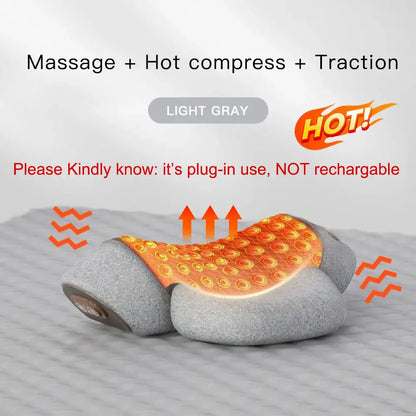 Electric Neck Massage Pillow Heating Vibration Neck
