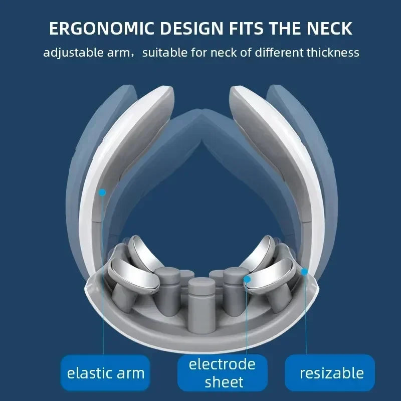 Smart Neck And Back Massager Device Shoulder Neck