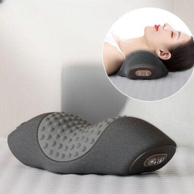 Electric Neck Massage Pillow Heating Vibration Neck